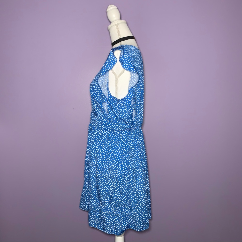 SOLD  Blue and White Polka Dot Dress - Picture 8 of 13
